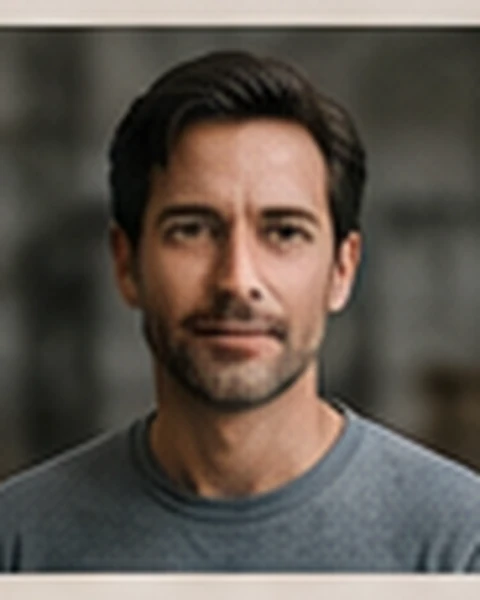 Synthetisches Musterportrait zur Musterstimme von A. Schreiber
